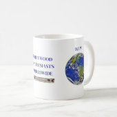 DRIFTWOOD ENTHUSIASTS WORLDWIDE. COFFEE MUG KOFFIEMOK (Voorkant rechts)