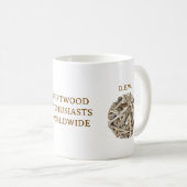 DRIFTWOOD ENTHUSIASTS WORLDWIDE. D.E.W. MUG KOFFIEMOK (Voorkant rechts)