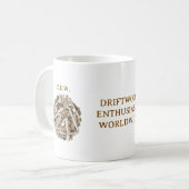 DRIFTWOOD ENTHUSIASTS WORLDWIDE. D.E.W. MUG KOFFIEMOK (Voorkant links)