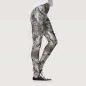 Driftwood Foto Gemarmerde Kusthoutnerf Leggings (Rechts)