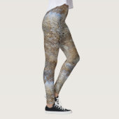 Driftwood Grain Foto Bruin Rustic Woodgrain Leggings (Rechts)
