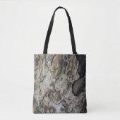 Driftwood Grain Pattern Foto Rustic Woodgrain Tote Bag (Voorkant)