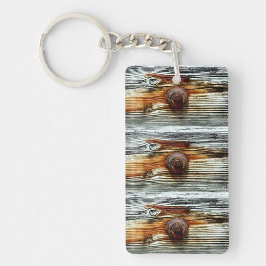 driftwood grijs dok sleutelhanger (Voorkant)