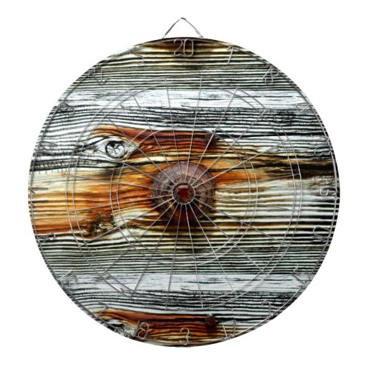 driftwood grijze planken Thunder_Cove Dartbord (Voorkant)