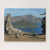 Driftwood in het krater Lake Oregon Design Puzzle Legpuzzel (Horizontaal)