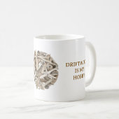 DRIFTWOOD-INSPIRED WHITE CERAMIC MUG KOFFIEMOK (Voorkant rechts)