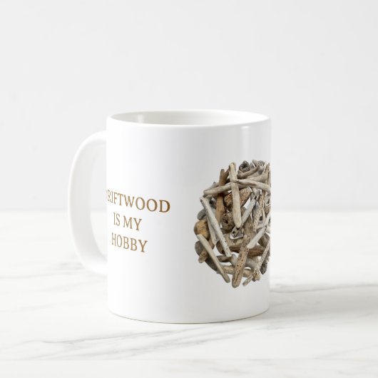 DRIFTWOOD-INSPIRED WHITE CERAMIC MUG KOFFIEMOK (Voorkant links)