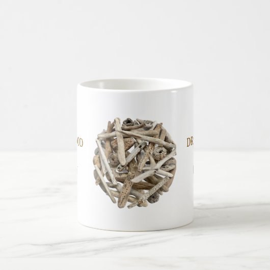 DRIFTWOOD-INSPIRED WHITE CERAMIC MUG KOFFIEMOK (Center)