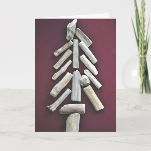 Driftwood kerstboom kaart (Voorkant)