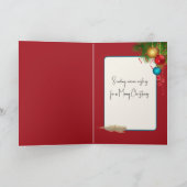 Driftwood kerstboom kaart (Binnen)