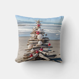 Driftwood kerstboom met zeester kussen
