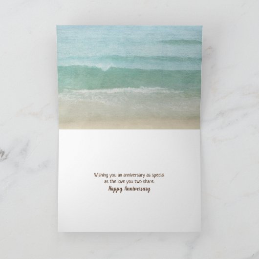 driftwood logon strandverjaardag feestdagen kaart (Binnen)