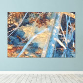 Driftwood na het Storm Canvas Afdruk (Insitu (Houten vloer))