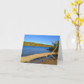 Driftwood Notecard Kaart (Gele Bloem)