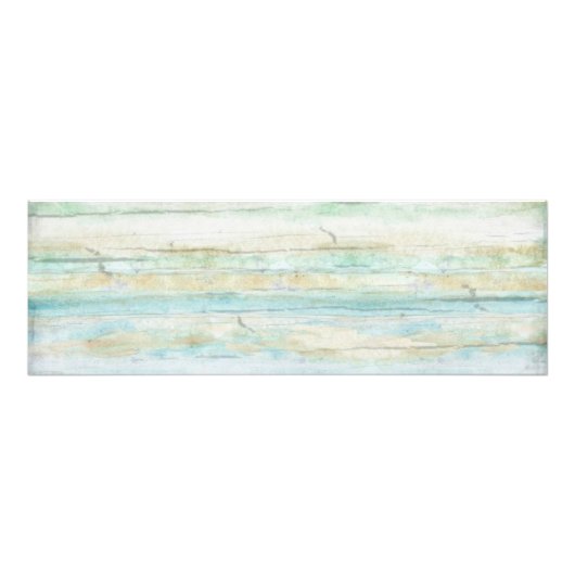 Driftwood Ocean Beach Coastal Seashore Weddenschap Foto Afdruk (Voorkant)