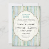 Driftwood Ocean Beach Coastal Seashore Weddenschap Kaart (Voorkant)