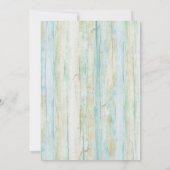 Driftwood Ocean Beach Coastal Seashore Weddenschap Kaart (Achterkant)