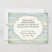 Driftwood Ocean Beach Coastal Seashore Weddenschap Kaart (Voorkant)