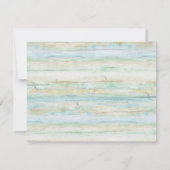 Driftwood Ocean Beach Coastal Seashore Weddenschap Kaart (Achterkant)