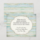 Driftwood Ocean Beach Coastal Seashore Weddenschap Kaart (Voorkant / Achterkant)