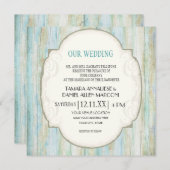 Driftwood Ocean Beach Coastal Seashore Weddenschap Kaart (Voorkant / Achterkant)