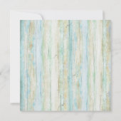 Driftwood Ocean Beach Coastal Seashore Weddenschap Kaart (Achterkant)