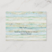 Driftwood Ocean Beach Coastal Seashore Weddenschap Plaatskaartje (Achterkant)