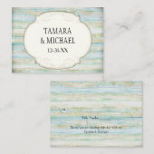 Driftwood Ocean Beach Coastal Seashore Weddenschap Plaatskaartje (Voorkant / Achterkant)