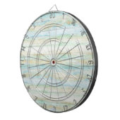 Driftwood Ocean Beach House Coastal Seashore Dartbord (Voorkant Rechts)