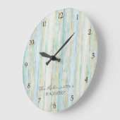 Driftwood Ocean Beach House Coastal Seashore Grote Klok (Hoek)