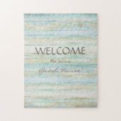 Driftwood Ocean Beach House Coastal Seashore Legpuzzel (Verticaal)