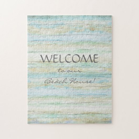 Driftwood Ocean Beach House Coastal Seashore Legpuzzel (Verticaal)