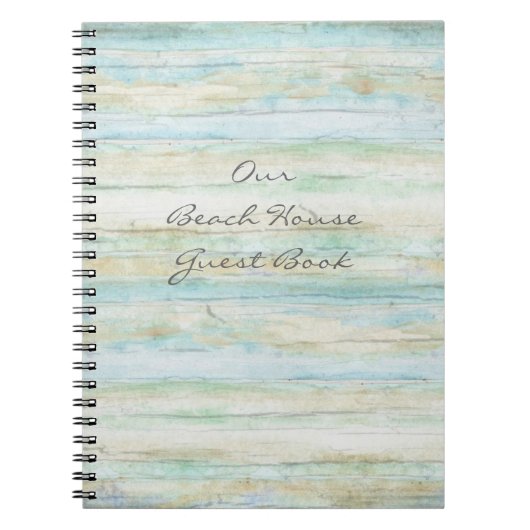 Driftwood Ocean Beach House Coastal Seashore Notitieboek (Voorkant)