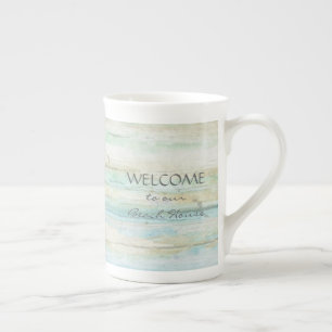Driftwood Ocean Beach House Coastal Seashore Porselein Kop