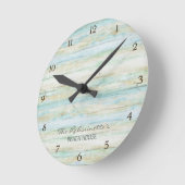 Driftwood Ocean Beach House Coastal Seashore Ronde Klok (Hoek)