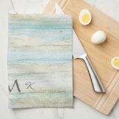 Driftwood Ocean Beach House Coastal Seashore Theedoek (Quarter Fold)