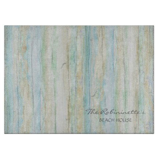 Driftwood Ocean Beach House Coastal Shore Seashore Snijplank (Voorkant)