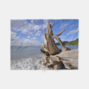 driftwood op de korte ijskast van Frans strand Fleece Deken