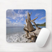 driftwood op de korte ijskast van Frans strand Muismat (Met muis)