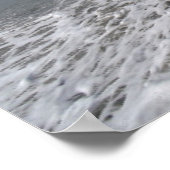 driftwood op de korte ijskast van Frans strand Poster (Hoek)