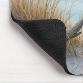 Driftwood op een ochtendstrand muismat (Hoek)