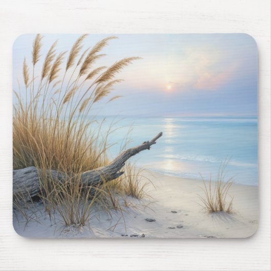 Driftwood op een ochtendstrand muismat (Voorkant)