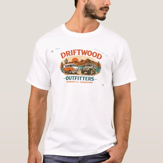 Driftwood Outfitters Avontuur T-shirt (Voorkant)