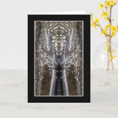 Driftwood over Stream Abstracte Kaart (Gele Bloem)