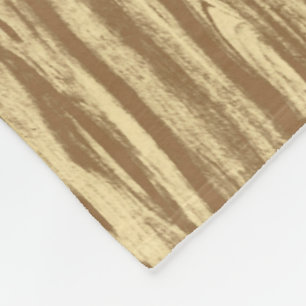 Driftwood patroon - cacaobruin en tint fleece deken
