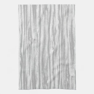 Driftwood patroon - grijs / grijs en wit theedoek