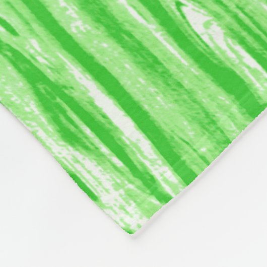 Driftwood patroon - kalkgroen en wit fleece deken (Hoek)