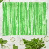 Driftwood patroon - kalkgroen en wit theedoek (Gevouwen)