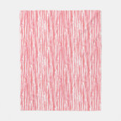 Driftwood patroon - koraalroze en wit fleece deken (Voorkant)