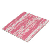 Driftwood patroon - koraalroze en wit tegeltje (Zijkant)